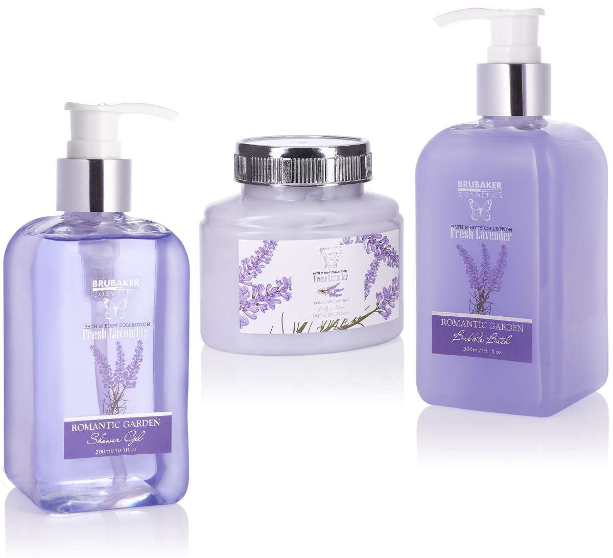 Scents Of Collinwood Bade-Set – 4 Teile Mit Lavendel & Kokos, Inkl. Peeling, Butter, Salz & Bimsstein