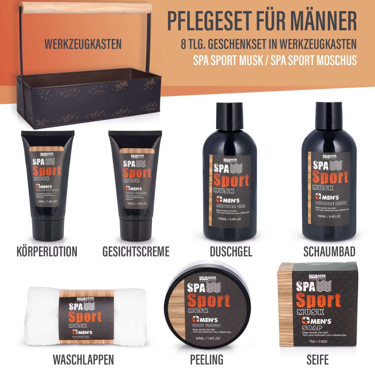 Pflegeset Geschenkset Sport Männer