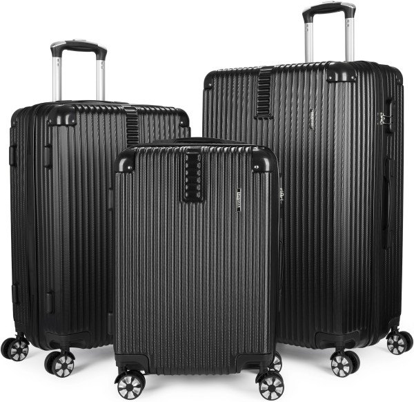 Kofferset London - 3-tlg. Koffer Set mit Handgepäck - Hartschalen Reisekoffer