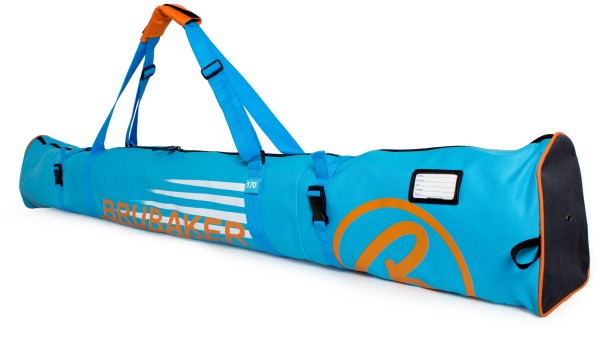 Skitasche Carver Champion gepolstert für 1 Paar Ski und Stöcke - Blau Orange