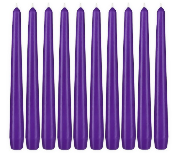 Spitzkerzen - 24 cm Tafelkerzen Set für Kerzenständer - Leuchterkerzen mit langer Brenndauer
