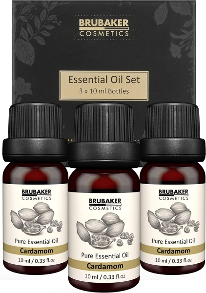 3er-Set Kardamon Öl - Ätherische Öle Aromatherapie Geschenkset 3 x 10 ml Vegan