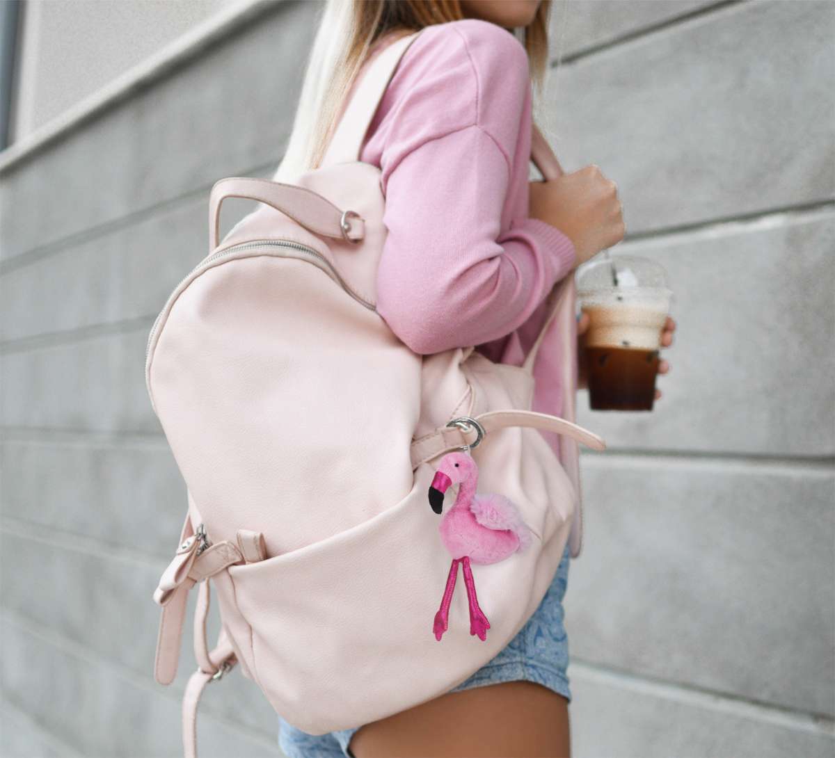 LEVLO Kosmetiktasche Mit Flamingo-Muster – „I‘m Flocking Fabulous“, 23,5x17 Cm, BFF Geschenk