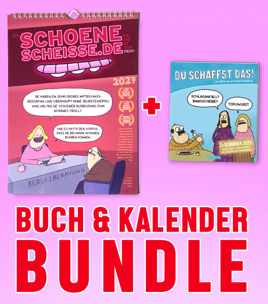 BUNDLE - Schöne-Scheiße-Kalender 2027 + Buch "DU SCHAFFST DAS"
