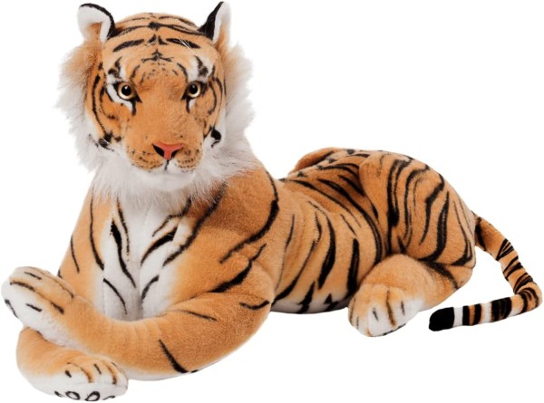 Tiger Kuscheltier 45 cm - liegend Stofftier Plüschtier