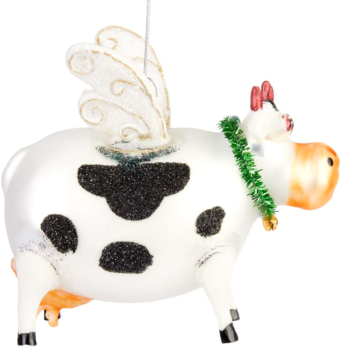 Weihnachtskugel Fliegende Kuh