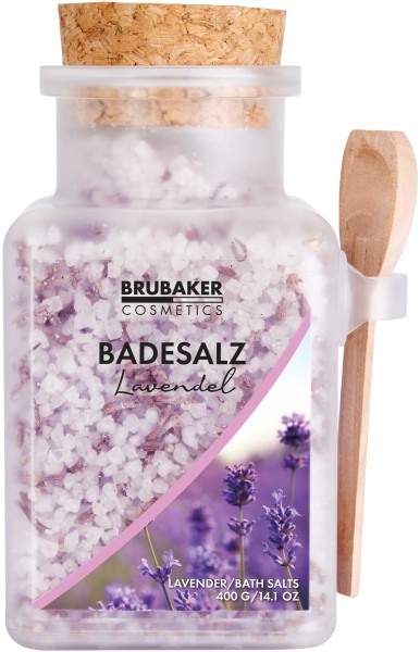 Badesalz 400 g - Lavendel Duft - Badezusatz mit natürlichen Extrakten - Wellness Baden