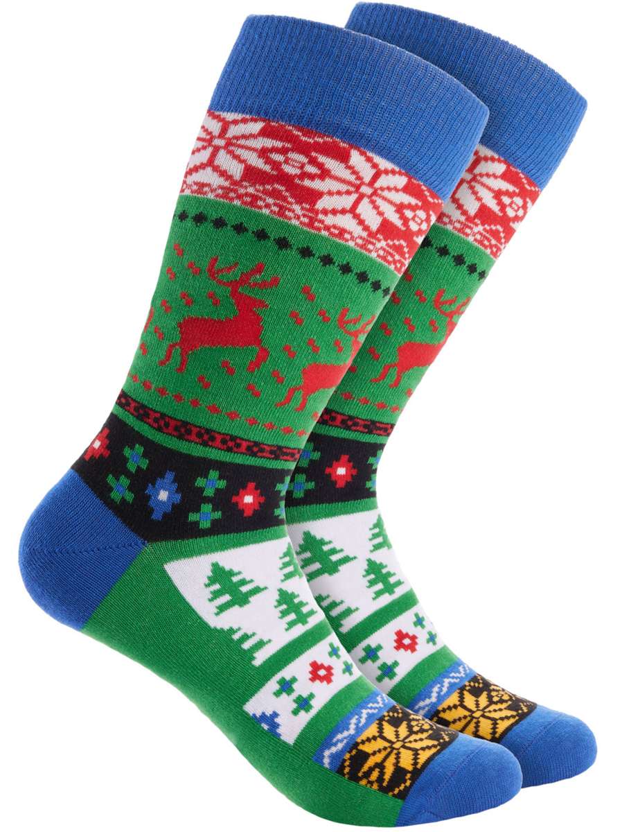 Rainbow Socks Weihnachtssocken In Geschenkbox – 1 Paar Lustige Christmas Socks, Perfekt Als Weihnachtsgeschenk