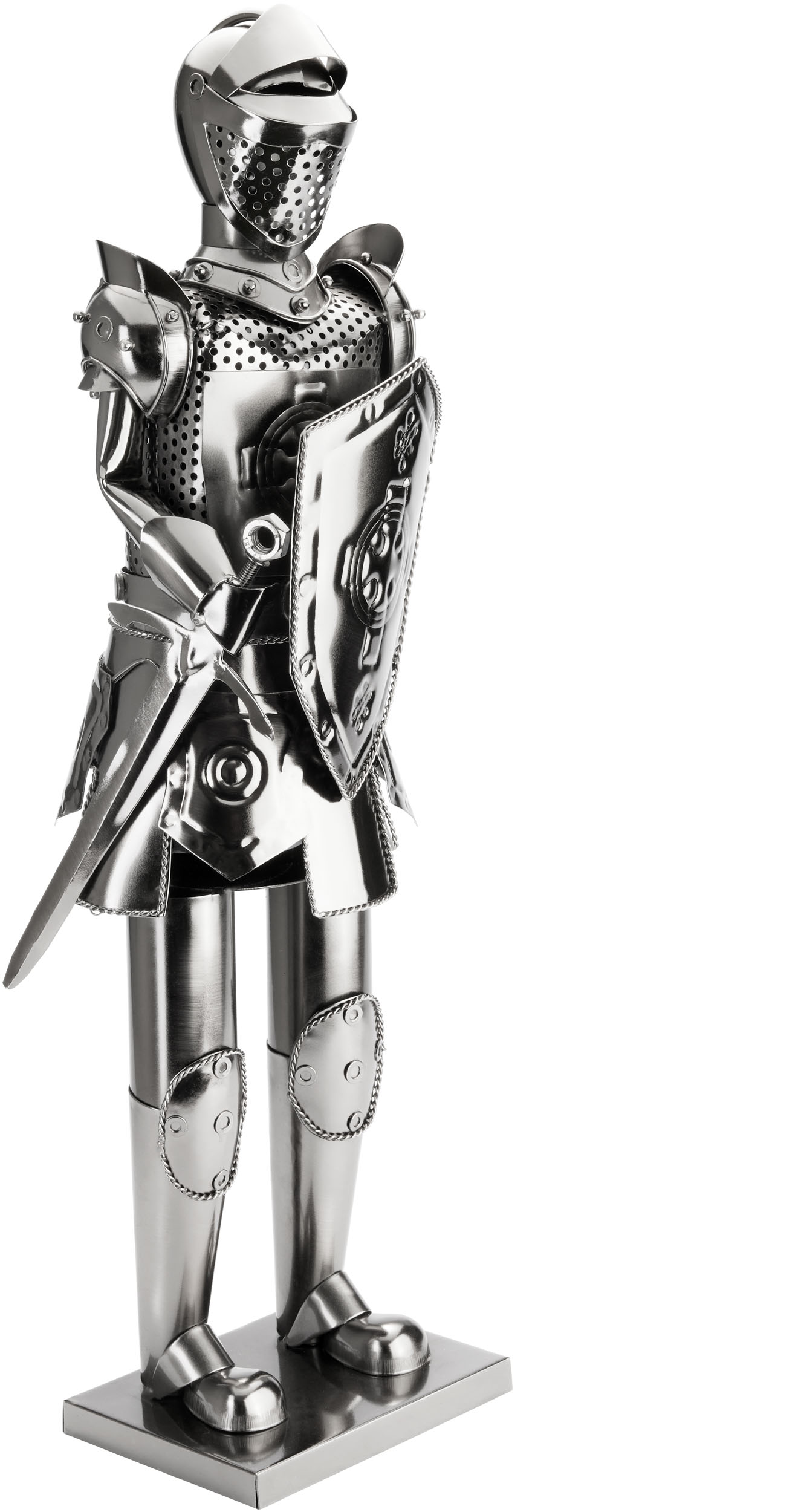 Mikuish Zigarrenständer Im Ritter-Design – Aus Metall, Für Zigarren Bis 60 Ring, Tischdekoration