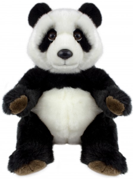 Panda Bär 38 cm Kuscheltier weiß schwarz flauschig weich aus Plüsch