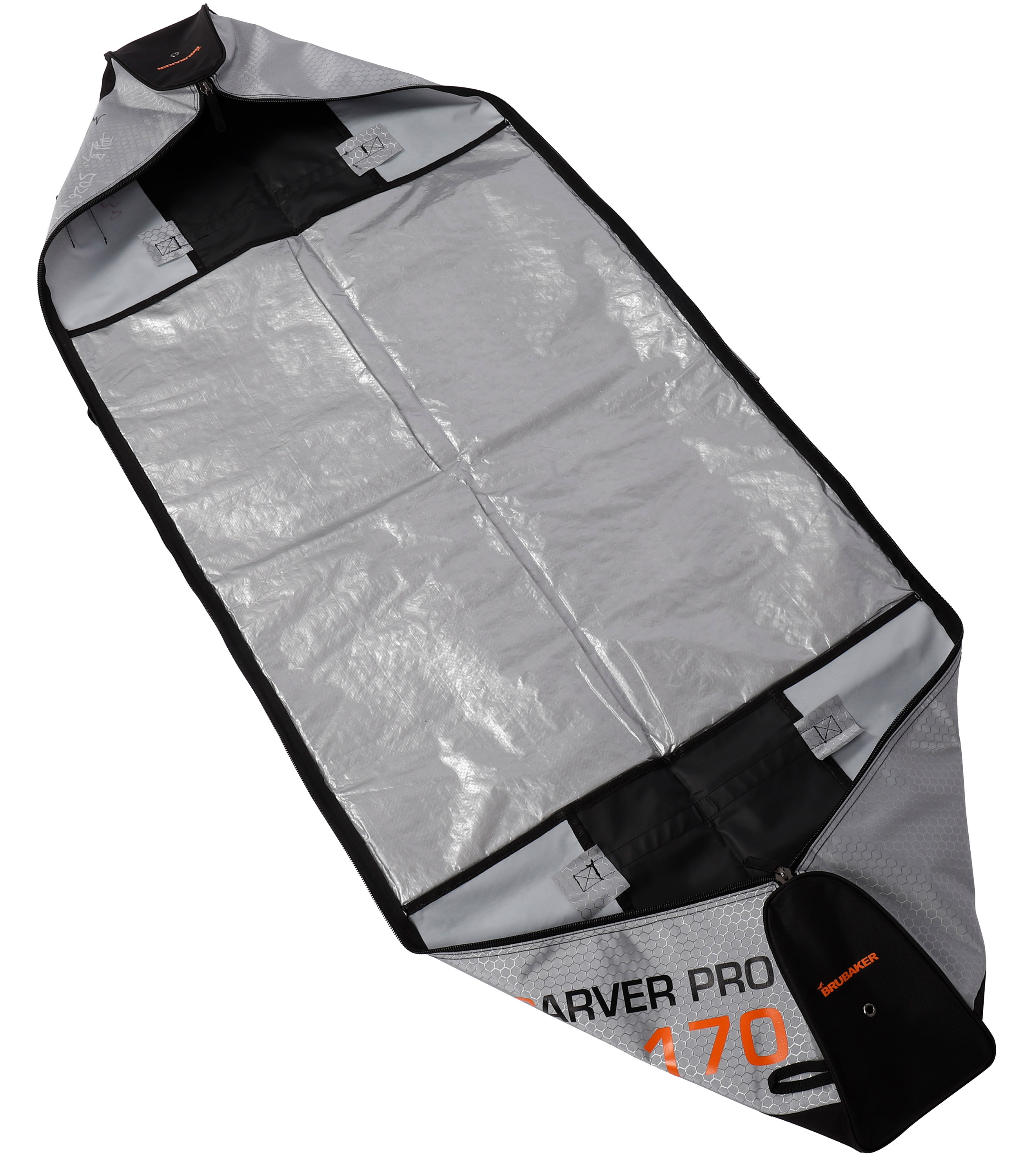 Housse à Skis Rembourrée BRUBAKER – Pour 1 Paire + Bâtons, Longueur 170 Ou 190 Cm