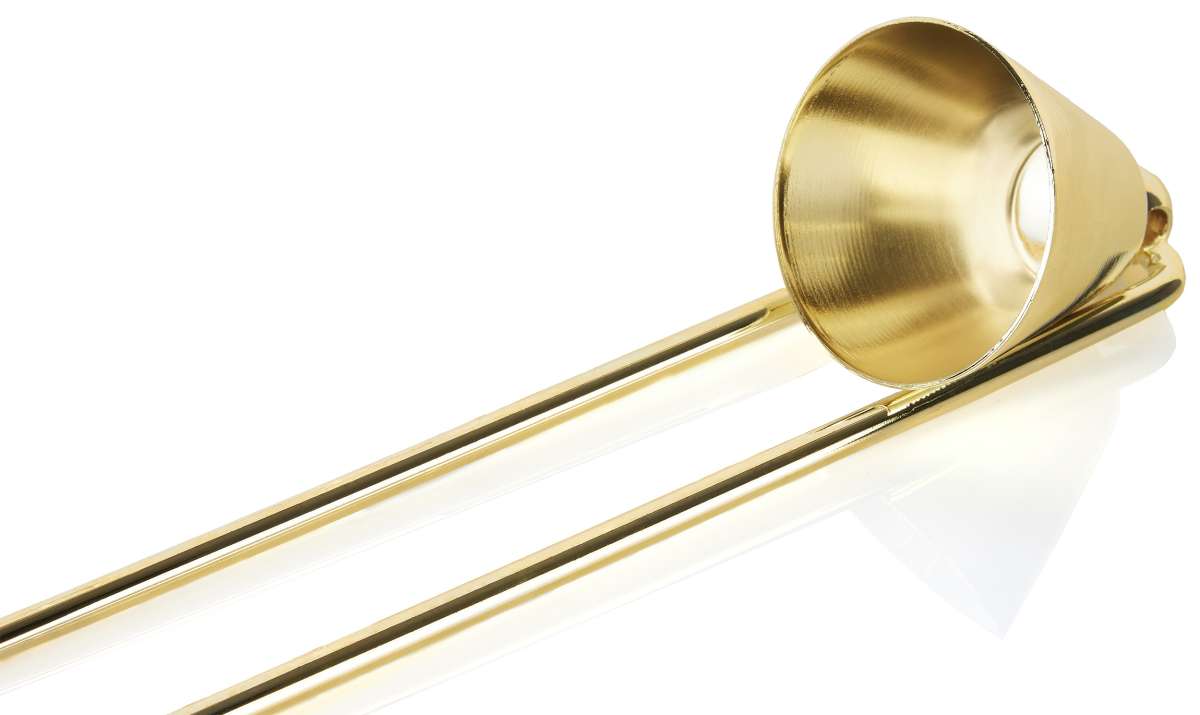 Kerzenlöscher Aus Metall Mit Strass-Design – Langer Griff, Zum Sicheren Löschen Von Duftkerzen & Teelichtern