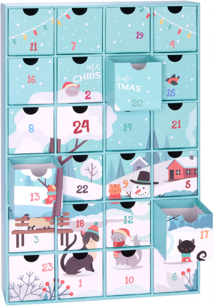 Adventskalender für Katzen und Katzenliebhaber zum Befüllen - DIY Haustier Kalender